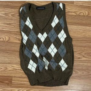 brandy melville Argyle sweater vest